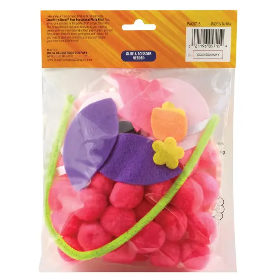 Pom Pon Animal Plate Kit, Owl, 7" x 8" x 1", 6 Kits {2}