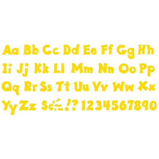 Yellow 4" Friendly Combo Ready Letters&reg;, 3 Packs {2}