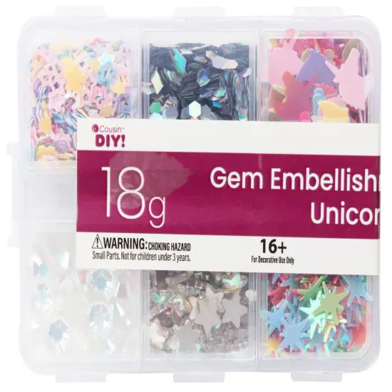 CousinDIY Gembellishment Pack 18g-Unicorn {1}
