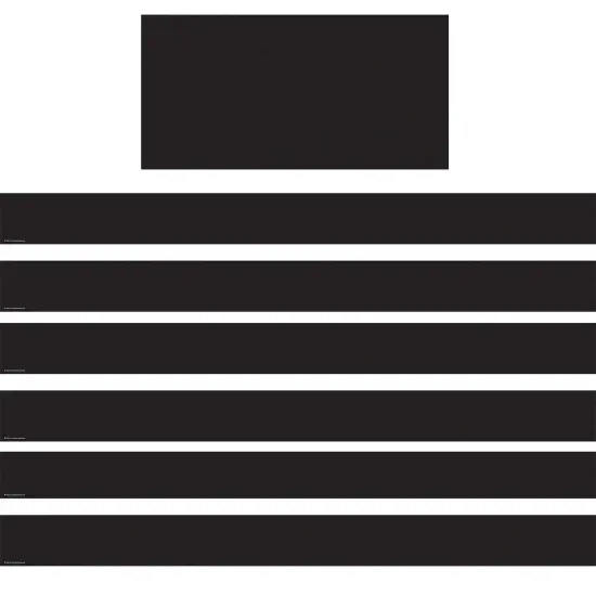 Black Straight Border Trim, 35 Feet Per Pack, 6 Packs {1}