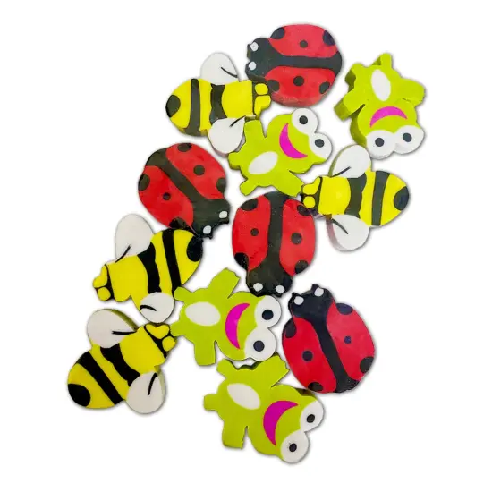 Lil Critters Pencil Topper Erasers, 12 Per Pack, 12 Packs {2}