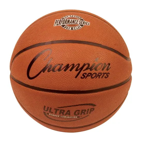 Ultra Grip Rubber Basketball with Bladder, Official Size 7 {1}