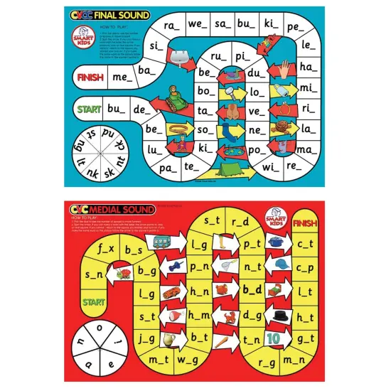 CVC Spelling Board Game {4}