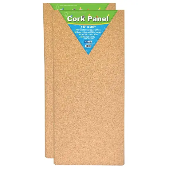 Cork Panel, 16" x 36", Pack of 2 {1}