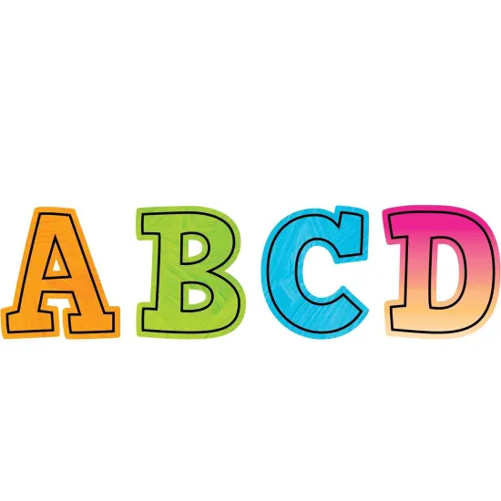 Brights 4Ever Bold Block 3" Magnetic Letters, 55 Pieces Per Pack, 2 Packs {3}