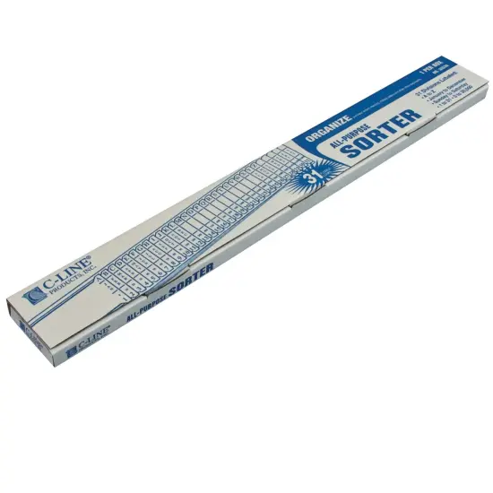 All-Purpose Document Sorter, Plastic, 2 1/2" x 23 1/2" {3}