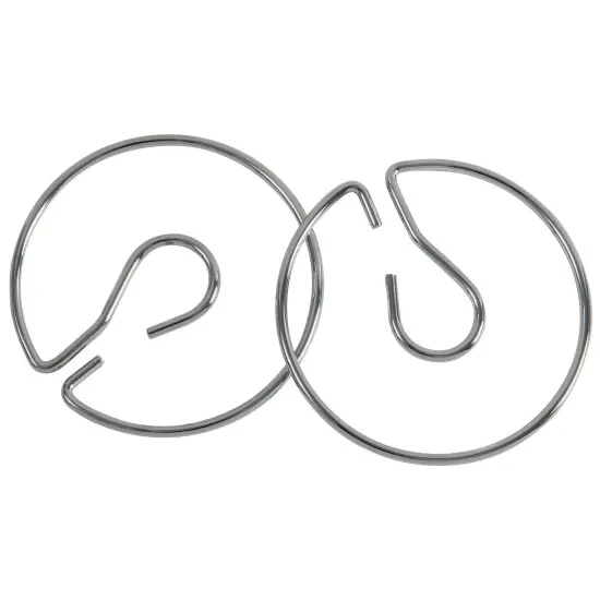 Chart Stand Rings, Metal, 4", 2 Per Pack, 3 Packs {2}