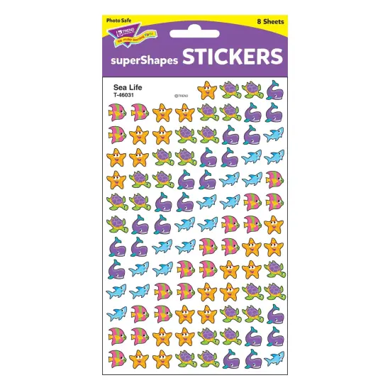 Sea Life superShapes Stickers, 800 Per Pack, 6 Packs {2}