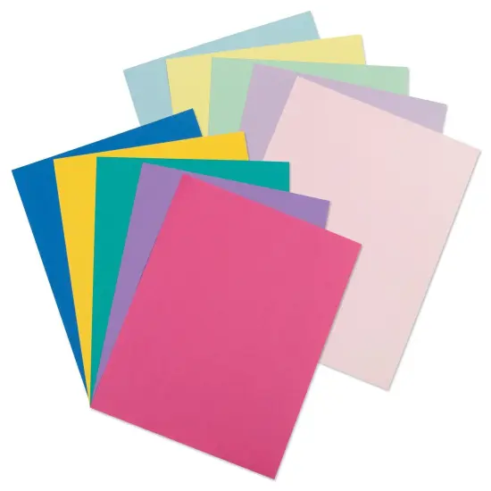 Pastel & Bright Card Stock Assortment, 10 Colors, 8-1/2" x 11", 250 Sheets {2}