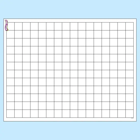 Graphing Grid (Small Squares) Wipe-Off&reg; Chart, 17" x 22", Pack of 6 {2}