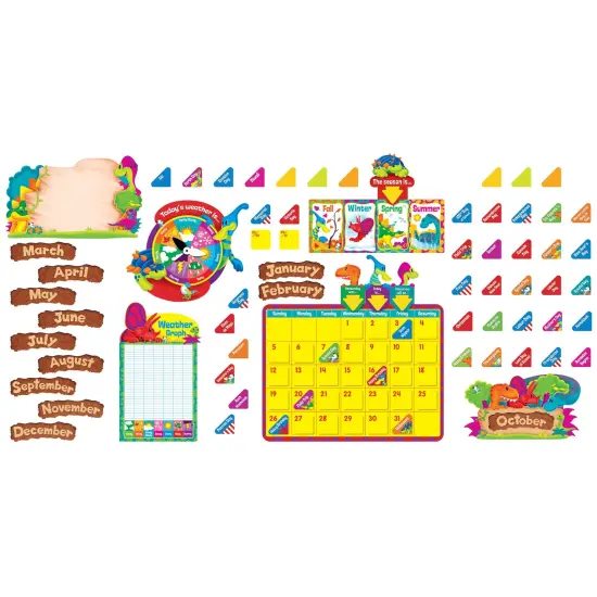 Dino-Mite Pals&reg; Calendar Bulletin Board Set, 2 Sets {4}