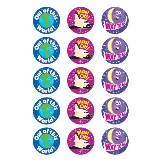 Earth & Space/Grape Stinky Stickers&reg;, 60 Per Pack, 12 Packs {2}