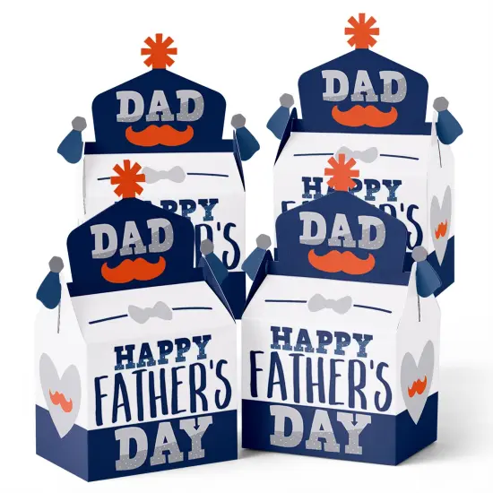 Big Dot of Happiness Happy Father's Day - Treat Box Party Favors - We Love Dad Party Goodie Gable Boxes - Set of 12 {3}