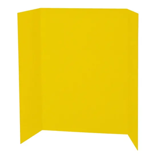 Presentation Board, Yellow, Single Wall, 48" x 36", Pack of 6 {2}