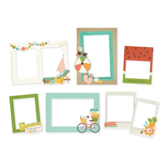 Summer Snapshots Chipboard Frames-6/Pkg {3}