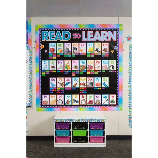 Teal Confetti Large Plastic Storage Bin, Pack of 3 {3}