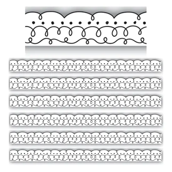 Squiggles and Dots Die-Cut Border Trim, 35 Feet Per Pack, 6 Packs {1}