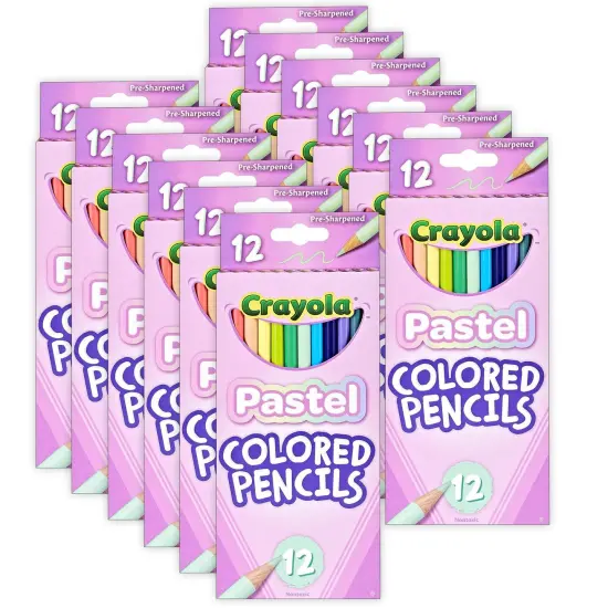 Colored Pencils, Pastel, 12 Per Pack, 12 Packs {1}