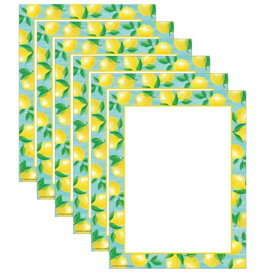Lemon Zest Computer Paper, 8.5" x 11", 50 Sheets Per Pack, 6 Packs {1}