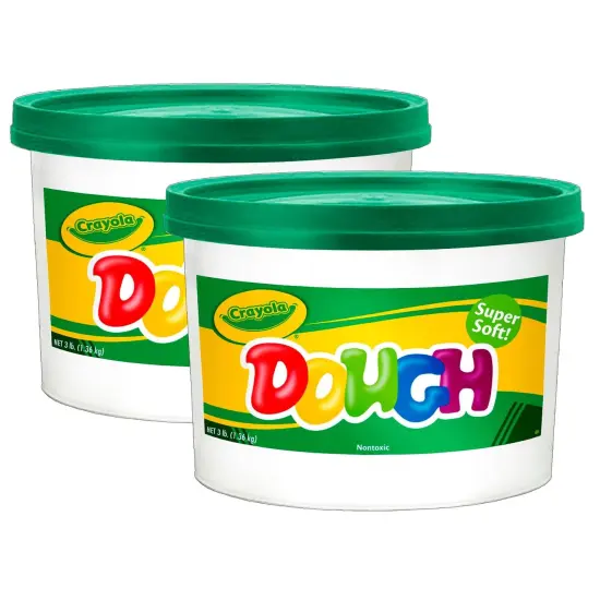 Super Soft Modeling Dough, Green, 3 lbs. Bucket, Pack of 2 {1}