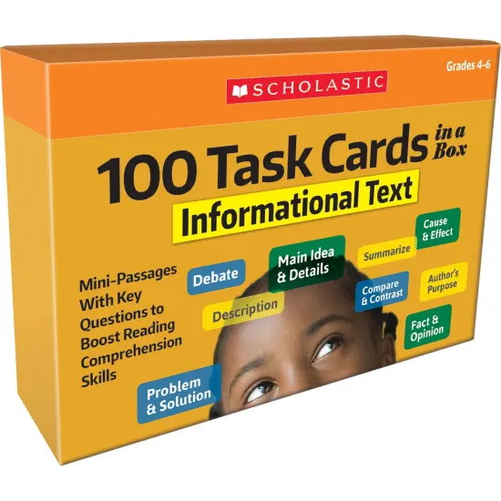 100 Task Cards in a Box: Informational Text {1}