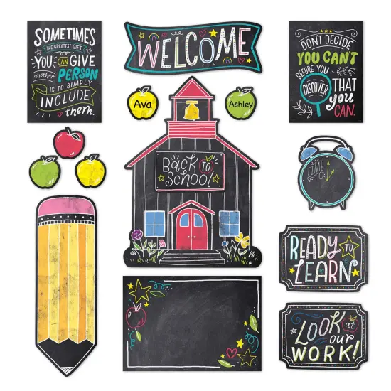 Chalk It Up! School Time Fun Bulletin Board Set {3}