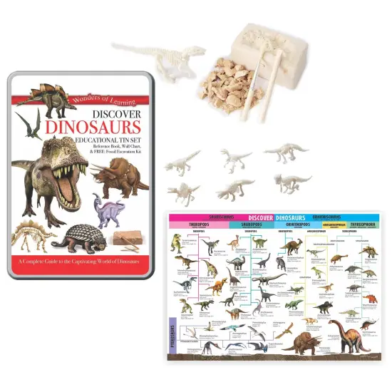 Wonders of Learning Tin Set, Discover Dinosaurs {1}