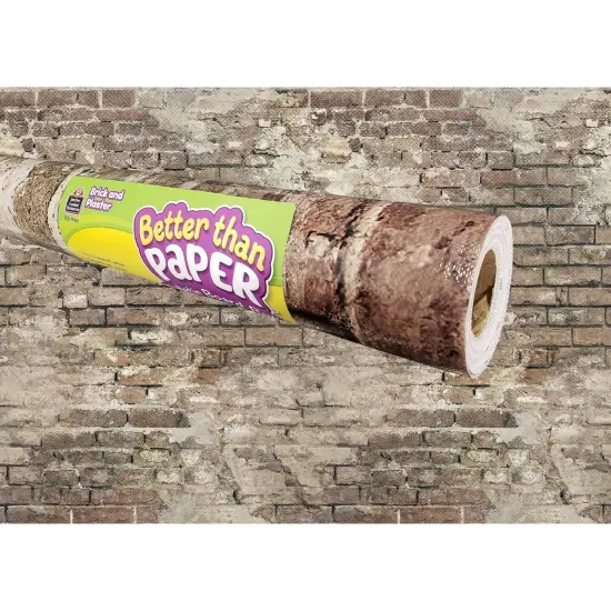 Brick and Plaster Better Than Paper Bulletin Board Roll, 4' x 12', Pack of 4 {2}