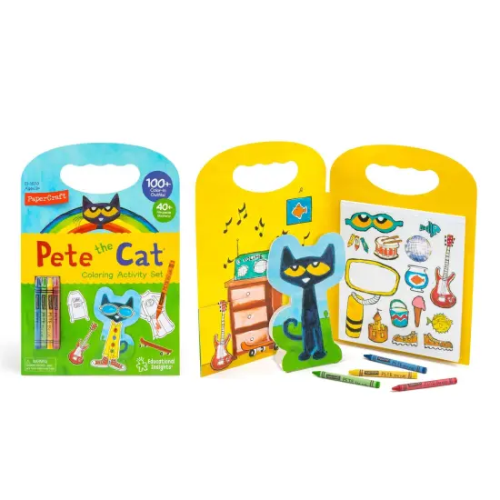 Papercraft Pete the Cat Coloring Activity Set {2}