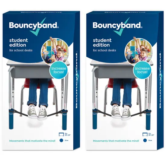 (2 Ea) Bouncy Bands For Desk Blue {1}