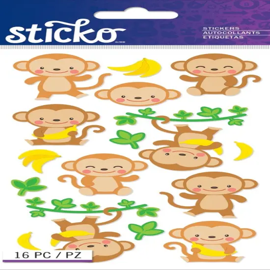 Sticko Dancing Monkeys Stickers {1}