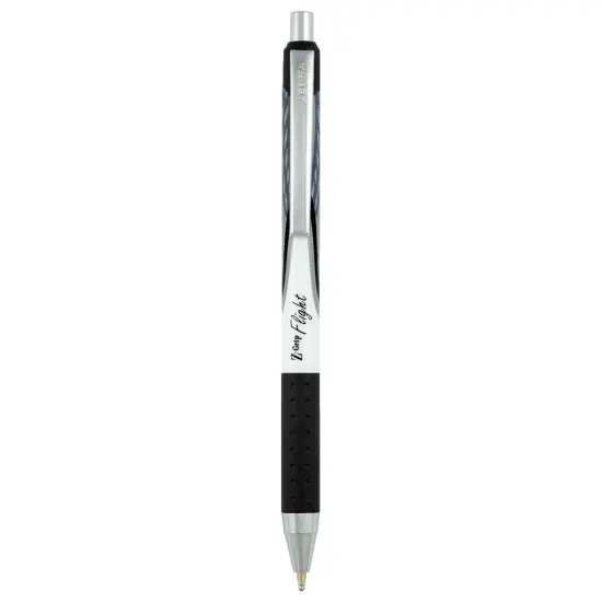Z-Grip&reg; Flight Ballpoint Retractable Pen 1.2mm, Black, 12 Per Pack, 2 Packs {2}