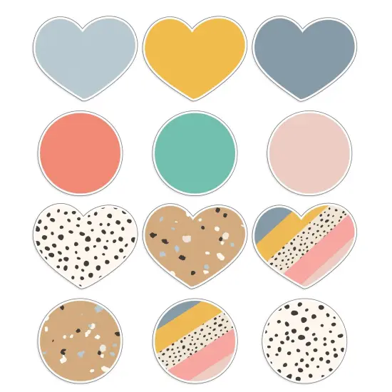 We Belong Hearts & Dots Cut-Outs, 36 Per Pack, 3 Packs {1}