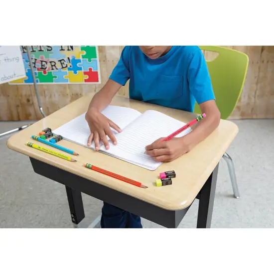 My First&reg; Tri-Write&trade; Wood-Cased Pencils, Neon Assorted, 12 Per Pack, 2 Packs {4}