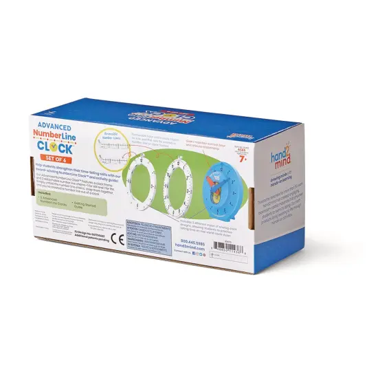 NumberLine Clock: Deluxe Set of 6 {4}