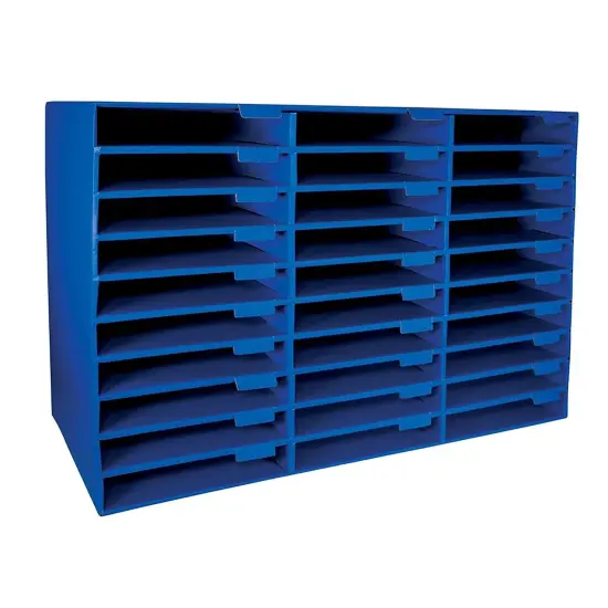 Mailbox, 30-Slot, Blue, 21"H x 31-5/8"W x 12-3/4"D {2}