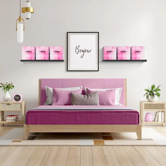 Sorbus 1-Pc 11 Inch Foldable Storage Cubes with Handles- for Organizing Home, Shelves, Nursery, Playroom, Closet and More Tie Dye Pink {2}