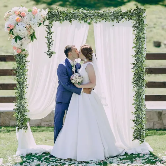 5.6FT Faux Eucalyptus Garland &ndash; Greenery for Table Runners, Events & Mantel Decor {2}