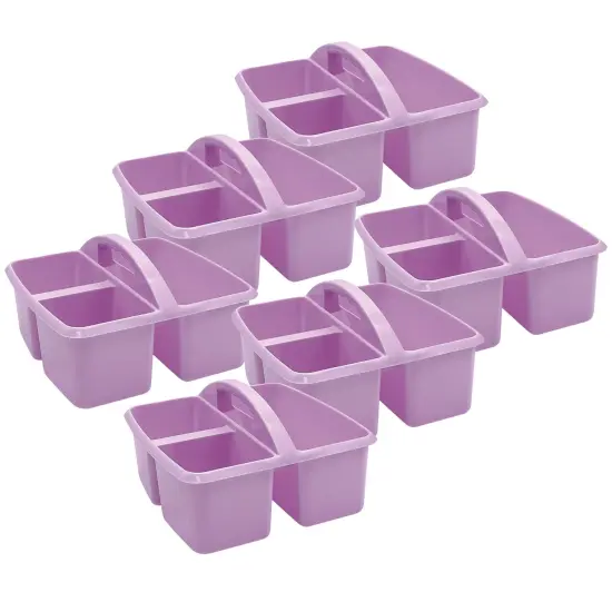 Plastic Storage Caddy, Lavender, Pack of 6 {1}