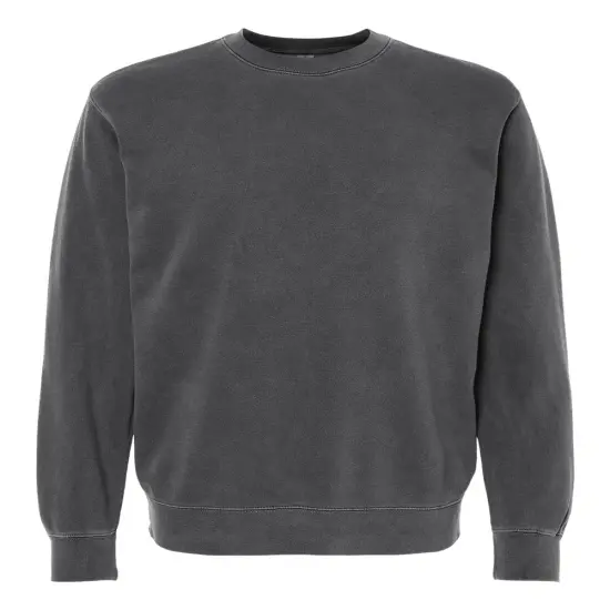 Independent Trading Co&reg; Midweight Pigment Dyed Crewneck Sweatshirt Pigment black {1}