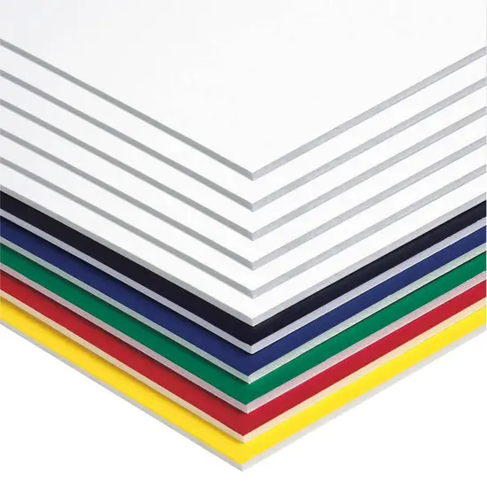 Foam Board, 6 Assorted Colors, 20" x 30", 10 Sheets {1}