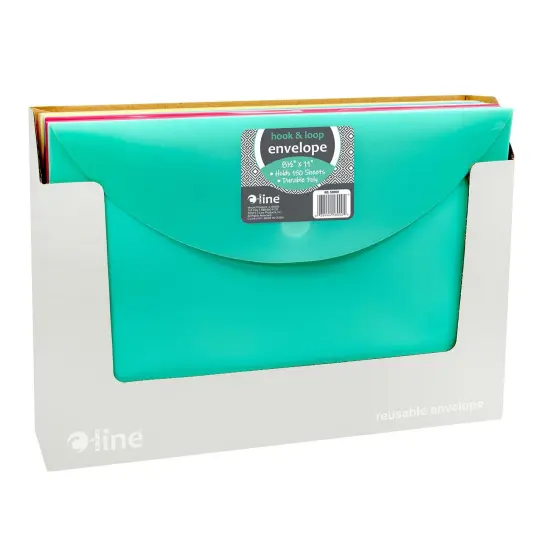 Poly XL Reusable Envelope, Letter Size, Side Load, Assorted, Pack of 36 {4}