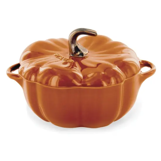 STAUB Ceramic 24-oz Pumpkin Cocotte {2}