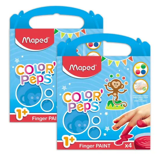 Color'Peps My First Premium Finger Paint, 4 Per Pack, 2 Packs {1}
