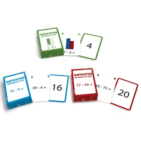 Subtraction Flashcards, 3 Sets Per Pack, 3 Packs {5}