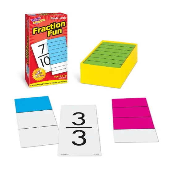 Fraction Fun Skill Drill Flash Cards, 3 Packs {2}