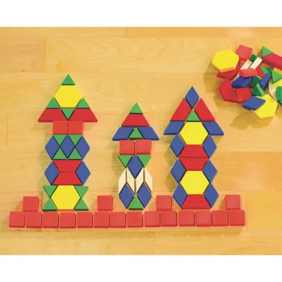 Plastic Pattern Blocks Learning Manipulative for Early Math and More {3}