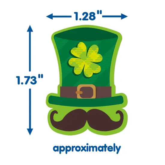 St. Pat's Hats Giant Stickers, 36 Per Pack, 12 Packs {3}