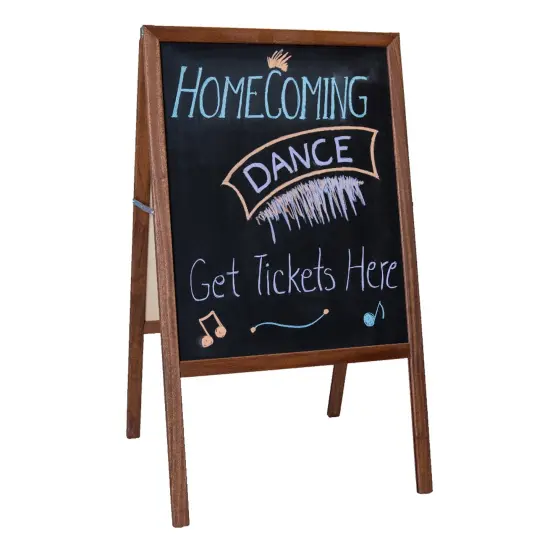 Stained Marquee Easel with Black Chalkboard, 42" H x 24"W {3}