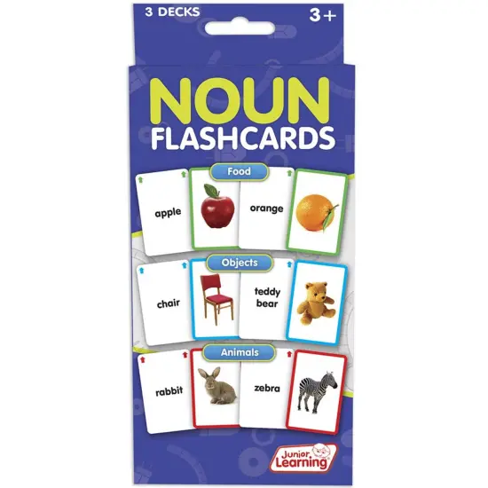 Nouns Flashcards, 3 Decks Per Pack, 3 Packs {2}